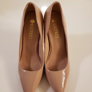 BigTree Women's Elegant Nude Heels
